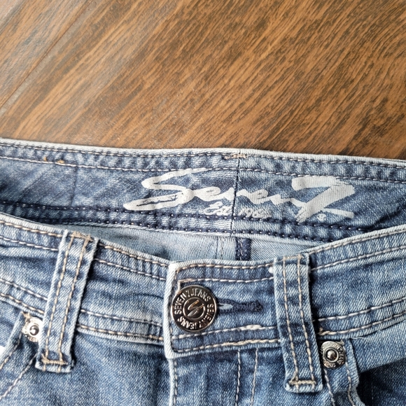 Seven 7 Women's Jean Pants Stone Washed Size 6 - Picture 3 of 6